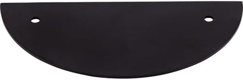 Top Knobs Half Circle Cabinet Back Plate Flat Black