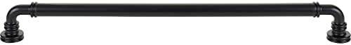 Top Knobs Cranford Pull 12 Inch C-C Flat Black