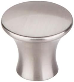 Top Knobs TK591SAB Mercer Collection 1-18 Oculus Round Medium Knob Sable