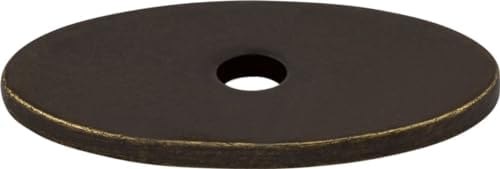 Top Knobs Pewter Antique Oval Backplate 125 x 075 x 0625