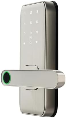 KIEEQGAK TTLockAPP Smart Fingerprint Password RFID Card US Deadbolt Lock Nickel