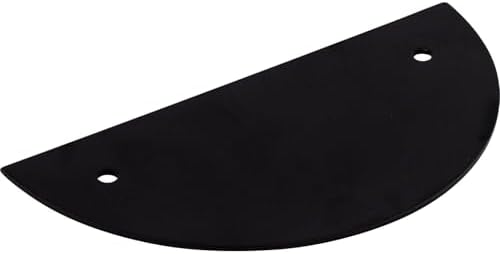 Top Knobs Half Circle Cabinet Back Plate Flat Black