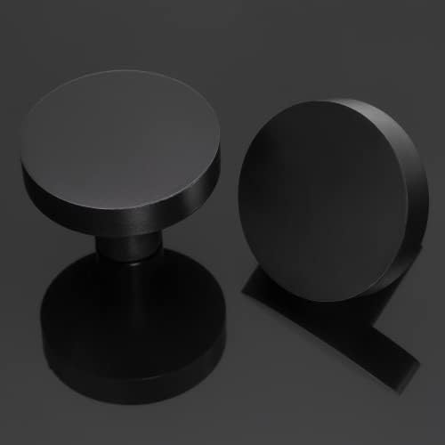 25-Piece Matte Black Cabinet Knobs for Dresser Drawers