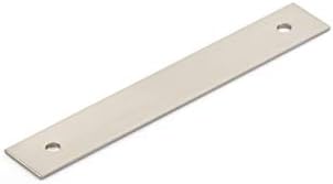 Schaub Pub House Collection 4 in Pull Back Plate Brushed Nickel