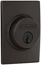 Schlage B60N CEN716 Deadbolt with Century Trim Secure Front Door Access