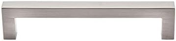 Top Knobs M1158 Asbury 5-116 Square Bar Pull Brushed Satin Nickel