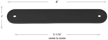 Matte Black Rounded 6 Backplate - GlideRite 6343-128-MB-10