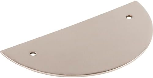 Top Knobs Half Circle Cabinet Back Plate Flat Black