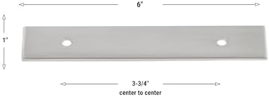 GlideRite 6 Squared Backplate Satin Nickel