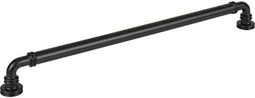 Top Knobs Cranford Pull 12 Inch C-C Flat Black