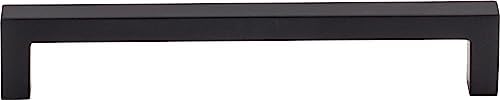 Top Knobs M1156 Nouveau III Collection 6-516 Square Bar Pull Flat Black