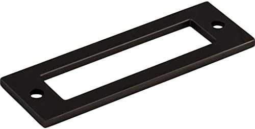 Top Knobs TK923BLK Pull Back Plate - 3 Center to Center