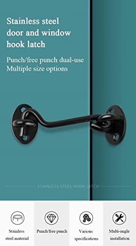 ZLOCYIVHESturdy Barn Door Latch 8in Durable Easy to Install