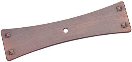 RK International Copper Bent Rectangular One Hole Backplate