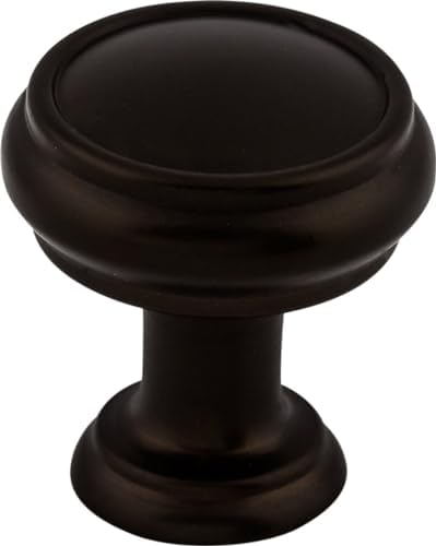 Top Knobs Serene Round Knob Black 1