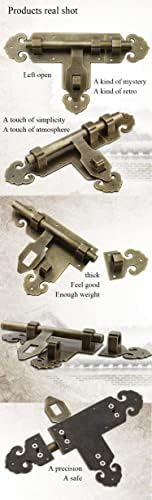 AMAZWI Bronze Deadbolt Lock with Solid Brass Stabilizer