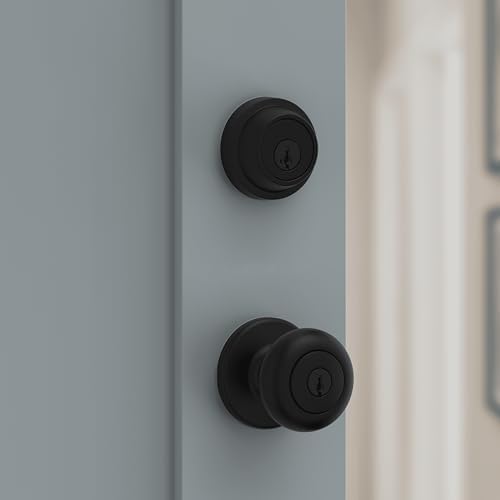Kwikset 660 Deadbolt Lock Matte Black