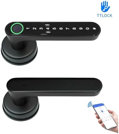 Smart Lock with Remote App Control - Black TTLock