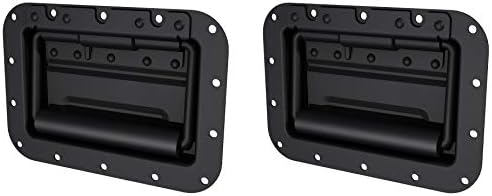 TCH 2-Piece Box Cabinet Speaker Recessed Handle Black