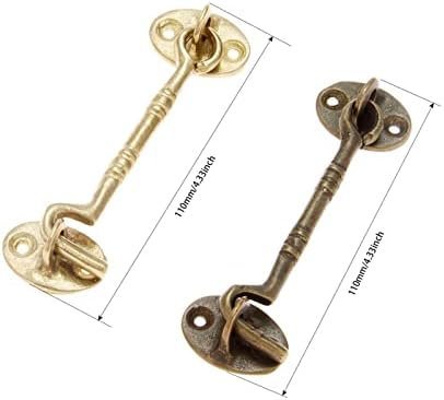 AMM Slide Latch Door Bolt Lock antique bronze