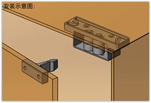 Black Touch-Type Double Roller Deadbolt Lock