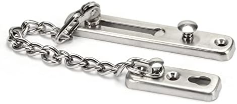 Stainless Steel Door Chain Lock Anti-Theft Safety Spring