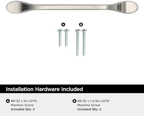 Amerock Satin Nickel Cabinet Pull 5-116 Inch