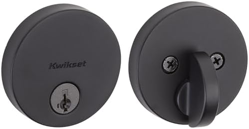 Matte Black Low Profile Kwikset Deadbolt