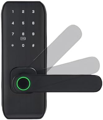 KIEEQGAK TTLockAPP Smart Fingerprint Password RFID Card US Deadbolt Lock Nickel