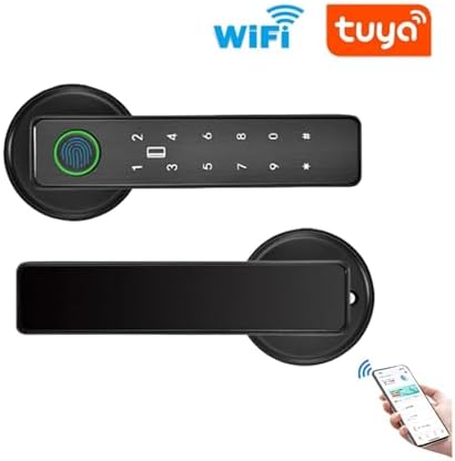 Tuya Smart WiFi Deadbolt Lock with Fingerprint and Key