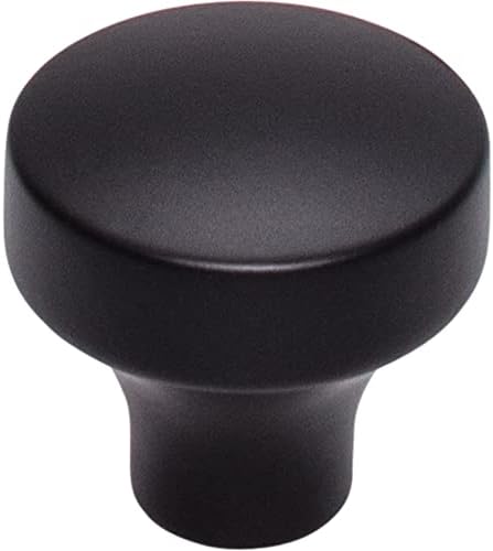 Top Knobs TK901BLK Mushroom Cabinet Knob 1-14 Inch