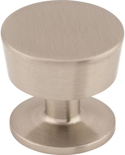 Top Knobs Nouveau II Round Knob Finish Brushed Satin Nickel 1-Inch Diameter