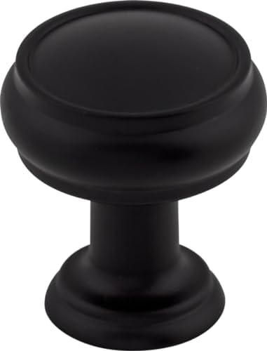 Top Knobs Serene Round Knob Black 1