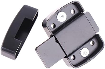 AMAZWI Black Slide Latch Deadbolt Lock for Door Window Cabinet