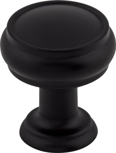 Top Knobs Serene Round Knob Black 1