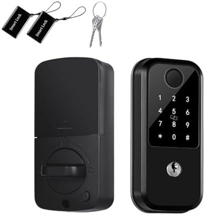 Smart Deadbolt Lock with Bluetooth and Fingerprint Control