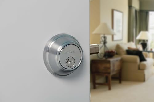 Secure Entry Deadbolt with Double Cylinder Matte Black