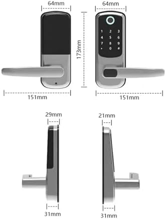 TTlock Smart Deadbolt with Fingerprint APP Secure Modern