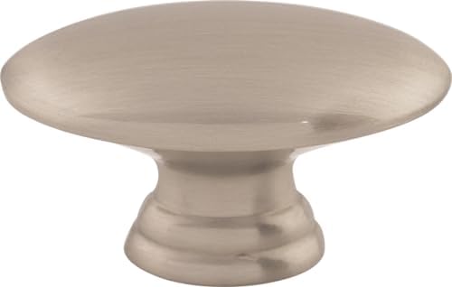 1-12 Oval Knob Brushed Satin Nickel