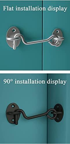 Stainless Steel Surface-Mounted Deadbolt Lock Set Black