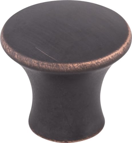Top Knobs TK591SAB Mercer Collection 1-18 Oculus Round Medium Knob Sable