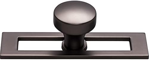 Top Knobs TK901BLK Mushroom Cabinet Knob 1-14 Inch