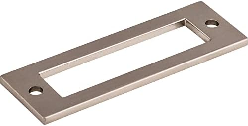 Top Knobs TK923BLK Pull Back Plate - 3 Center to Center