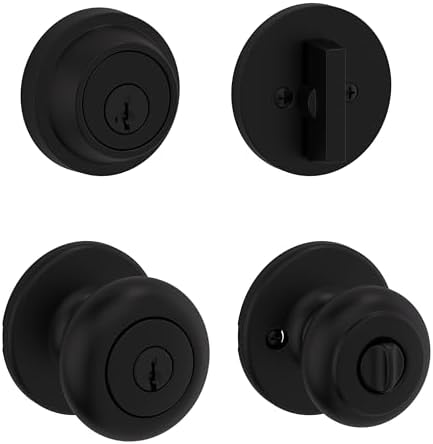 Kwikset 660 Deadbolt Lock Matte Black