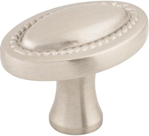 Top Knobs 1-14 Oval Cabinet Knob Brushed Satin Nickel