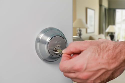 Secure Entry Deadbolt with Double Cylinder Matte Black