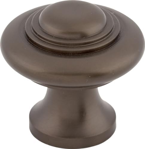 Top Knobs M771 Ascot Knob 1-14 Inch Oil Rubbed Bronze