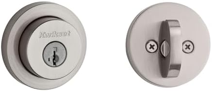 Kwikset Entry Door Lock Satin Nickel SmartKey Microban