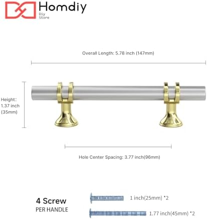 Premium Kitchen Cabinet Handles 3-34 Inch