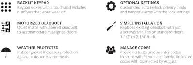 Emtek Digital Touch Keypad Deadbolt - Sleek and elegant